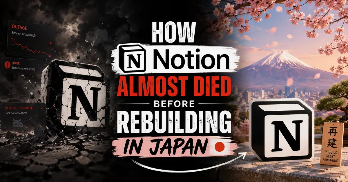 How Notion Almost Died Before Rebuilding in Japan