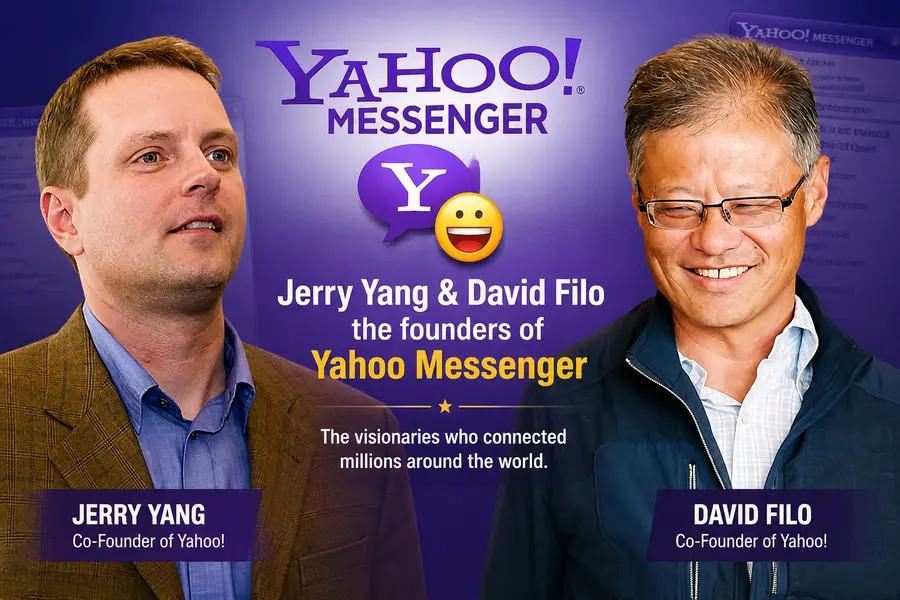 Jerry Yang & David Filo the founders of Yahoo Messenger
