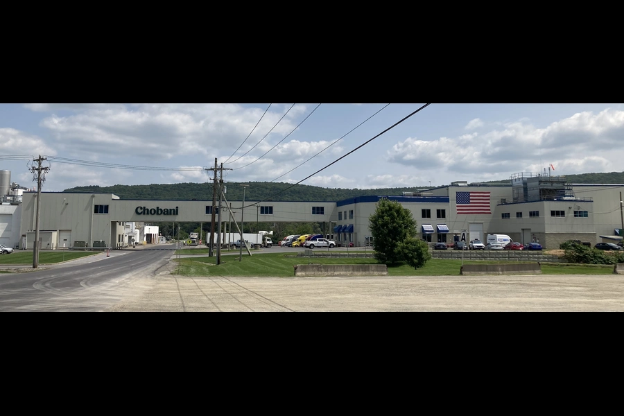 The Chobani yogurt production facility in New Berlin, New York