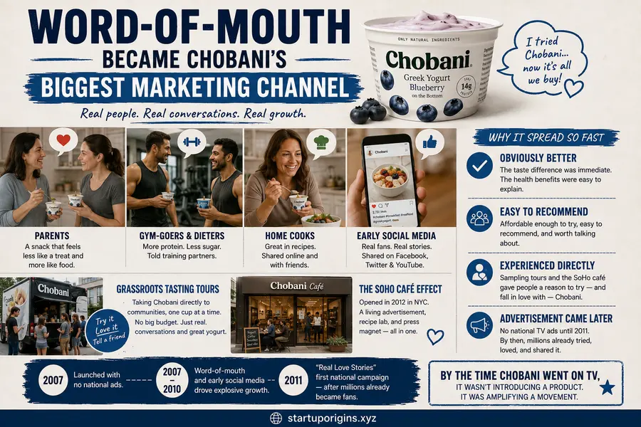 How Chobani Grew Without Big Advertising Budgets 4 Word-of-Mouth Became Chobani's Biggest Marketing Channel