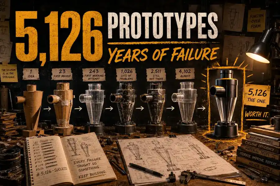 5,126 Prototypes and Years of Failure