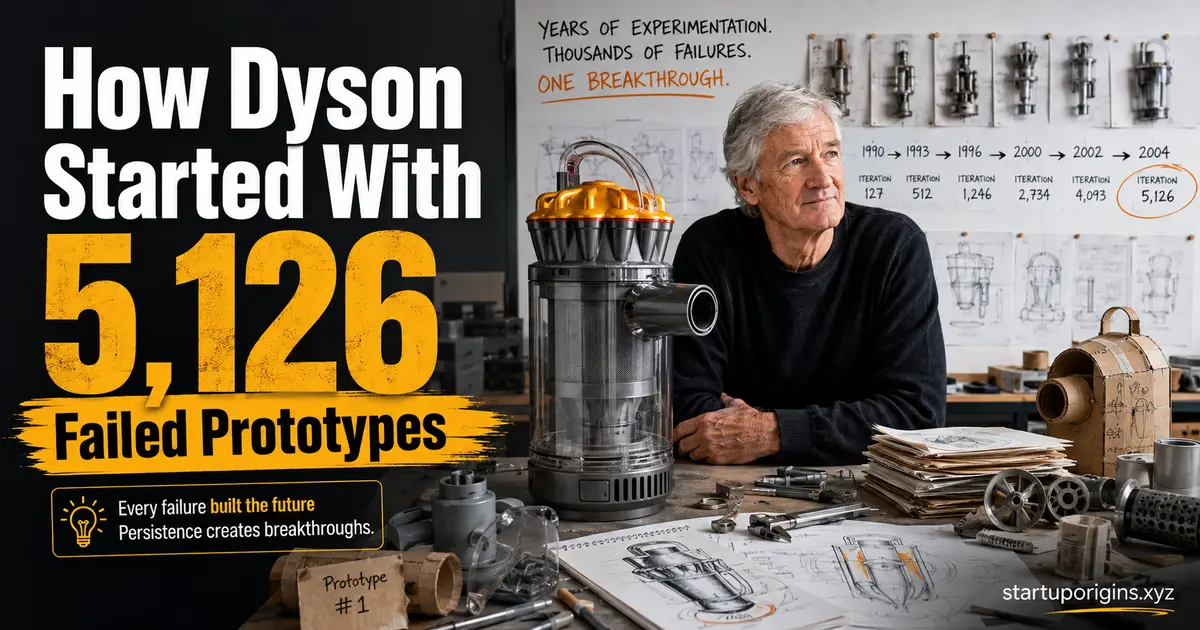 How Dyson Started With 5,126 Failed Prototypes
