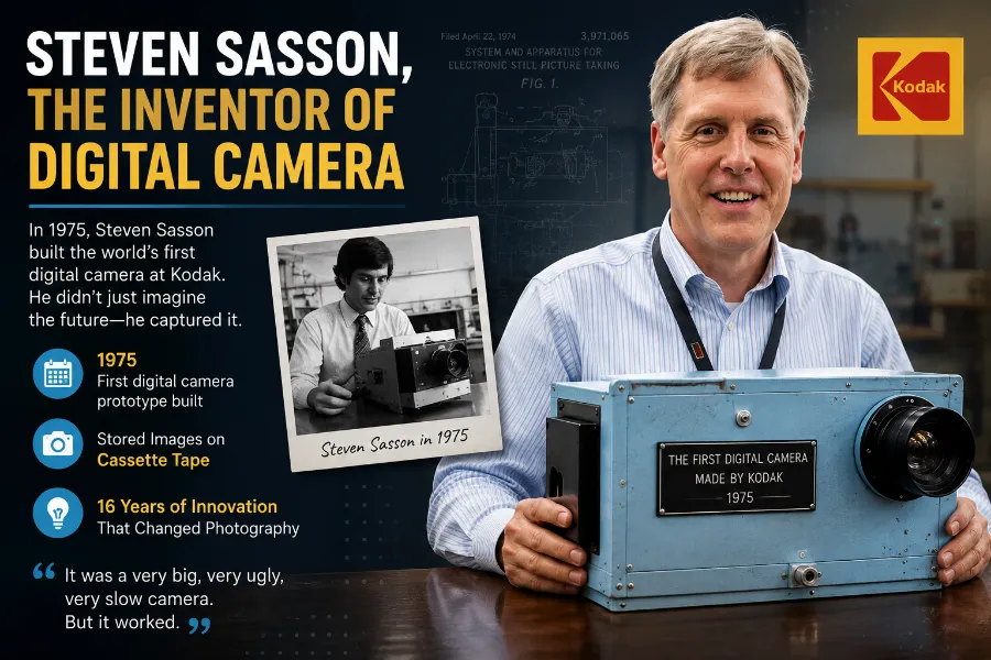 How Kodak Invented the Digital Camera but Lost the Market 3 Steven Sasson, the inventor of digital camera