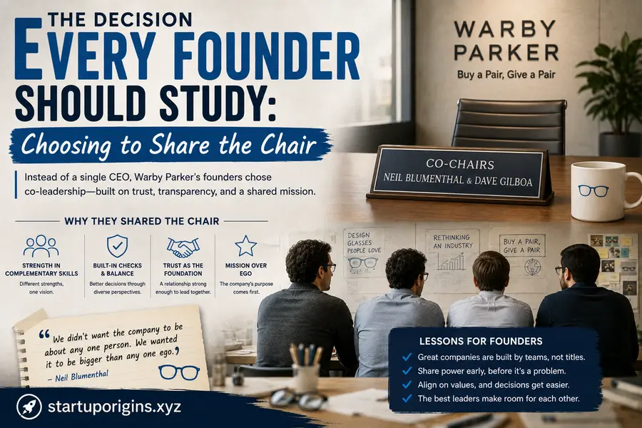 Neil Blumenthal: The Co-Founder Who Helped Build Warby Parker 4 The Decision Every Founder Should Study: Choosing to Share the Chair